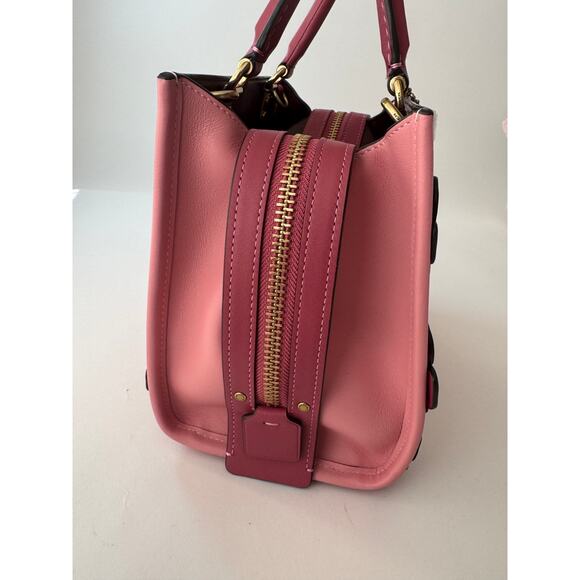 Coach Rogue Bag 25 In Colorblock With Bubblegum Pink Tea Rose NWOT - Picture 5 of 14